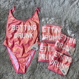 “GETTING DRUNK” one piece